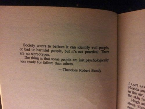 ted bundy quote failure